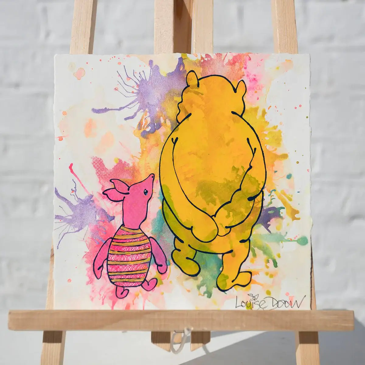 The BFF's (French Fancy) - Original - SOLD by artist Louise Dear - Wyecliffe Galleries