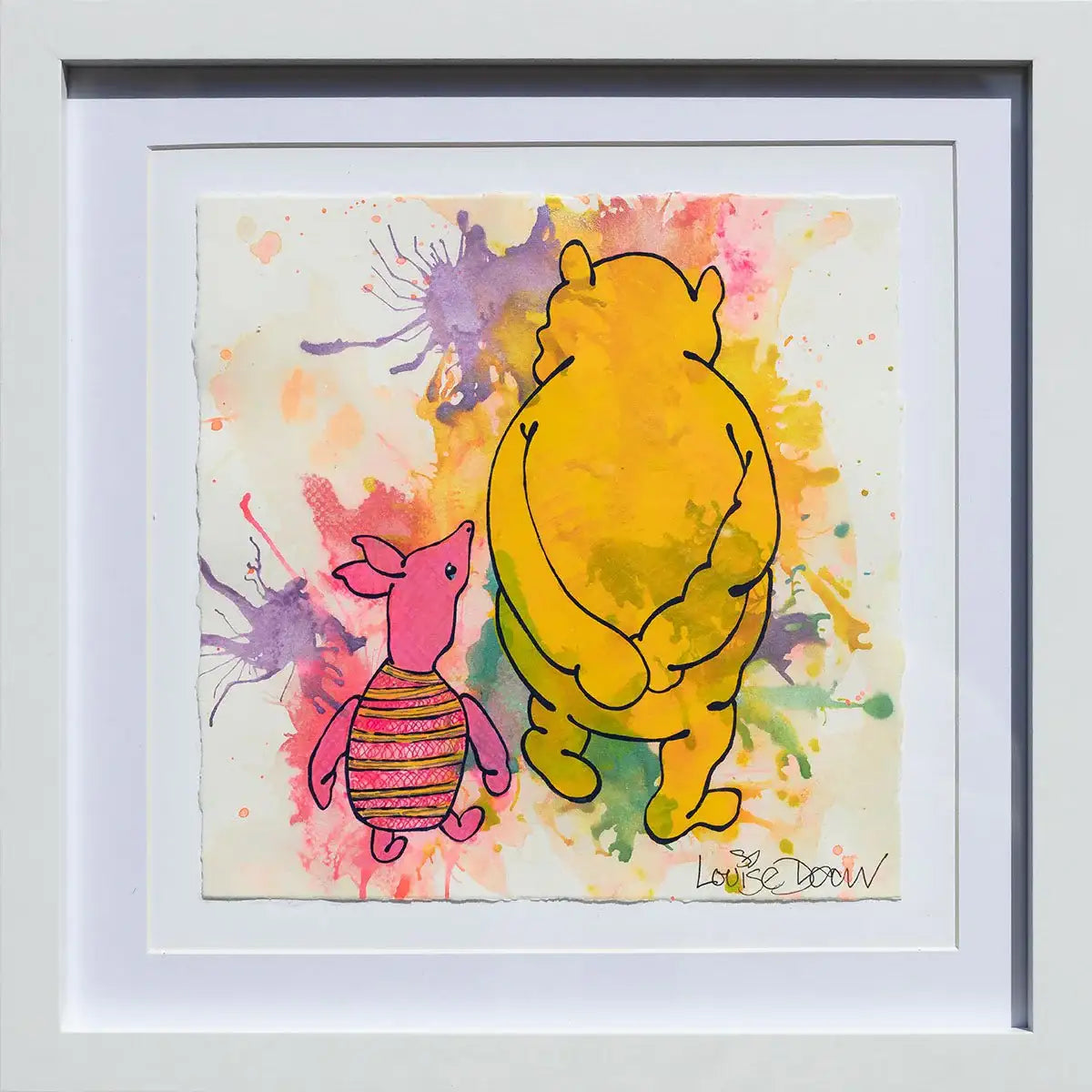 The BFF's (French Fancy) - Original - SOLD by artist Louise Dear - Wyecliffe Galleries