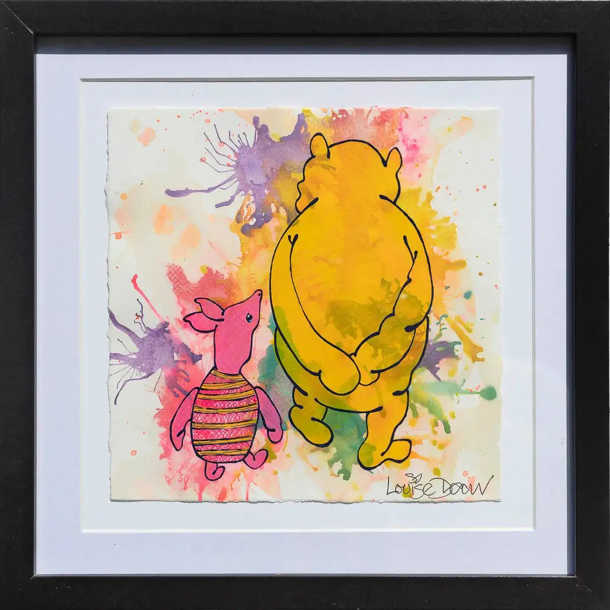 The BFF's (French Fancy) - Original - SOLD by artist Louise Dear - Wyecliffe Galleries