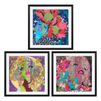 The Pursuing Pleasure Collection (There are No Rules, Love Drunk & The Rhythm Divine) - Matching Edition Set by artist Louise Dear - Wyecliffe Galleries