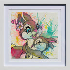 Thumper & Ma (French Fancy) - Original - SOLD by artist Louise Dear - Wyecliffe Galleries