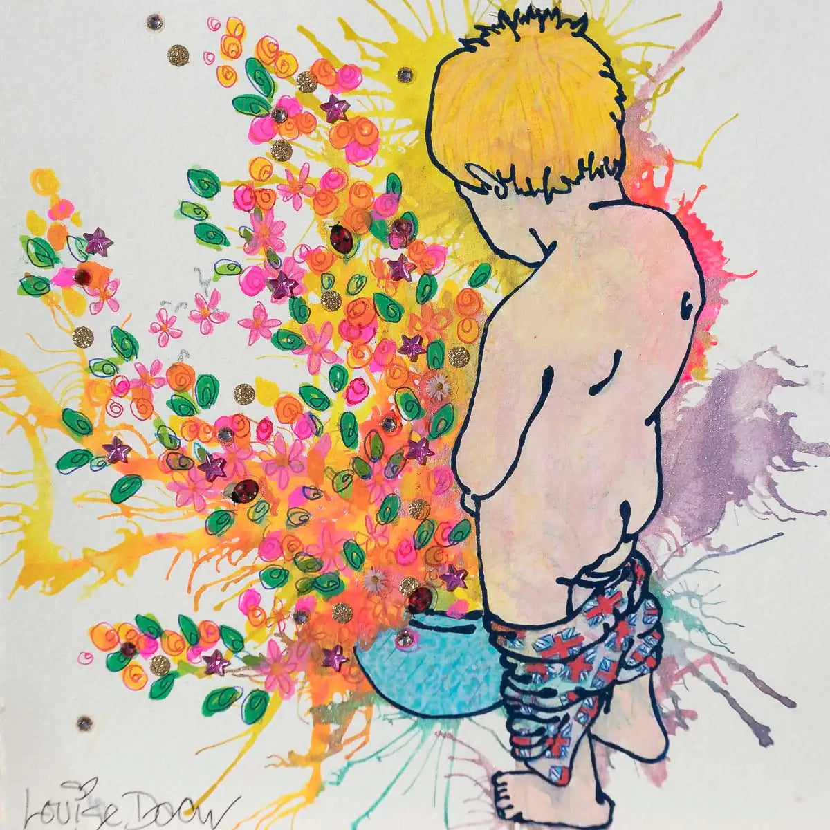 Tinkle (French Fancy) - Original - SOLD by artist Louise Dear - Wyecliffe Galleries