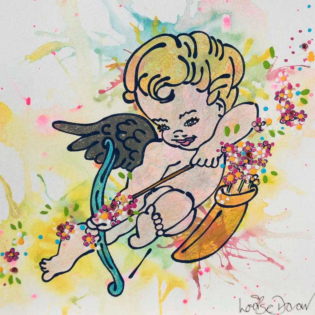 True Love (French Fancy) - Original - SOLD by artist Louise Dear - Wyecliffe Galleries