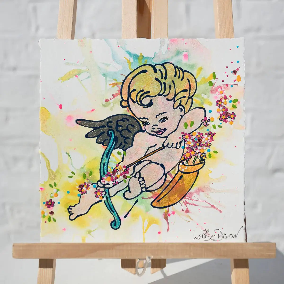 True Love (French Fancy) - Original - SOLD by artist Louise Dear - Wyecliffe Galleries