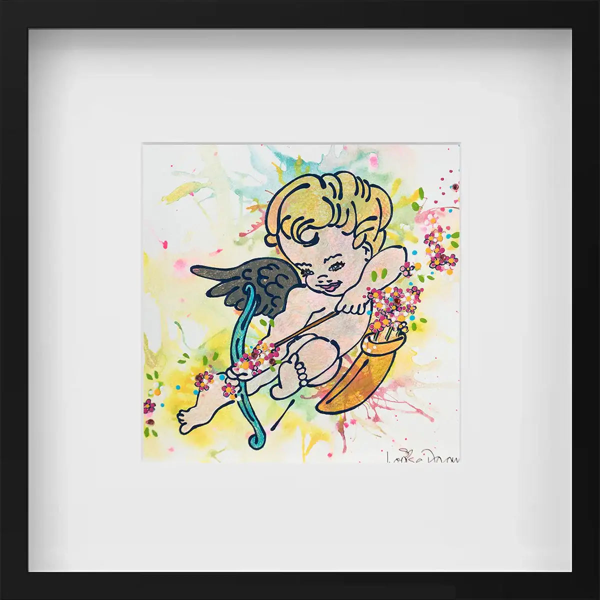 True Love (French Fancy) - Original - SOLD by artist Louise Dear - Wyecliffe Galleries