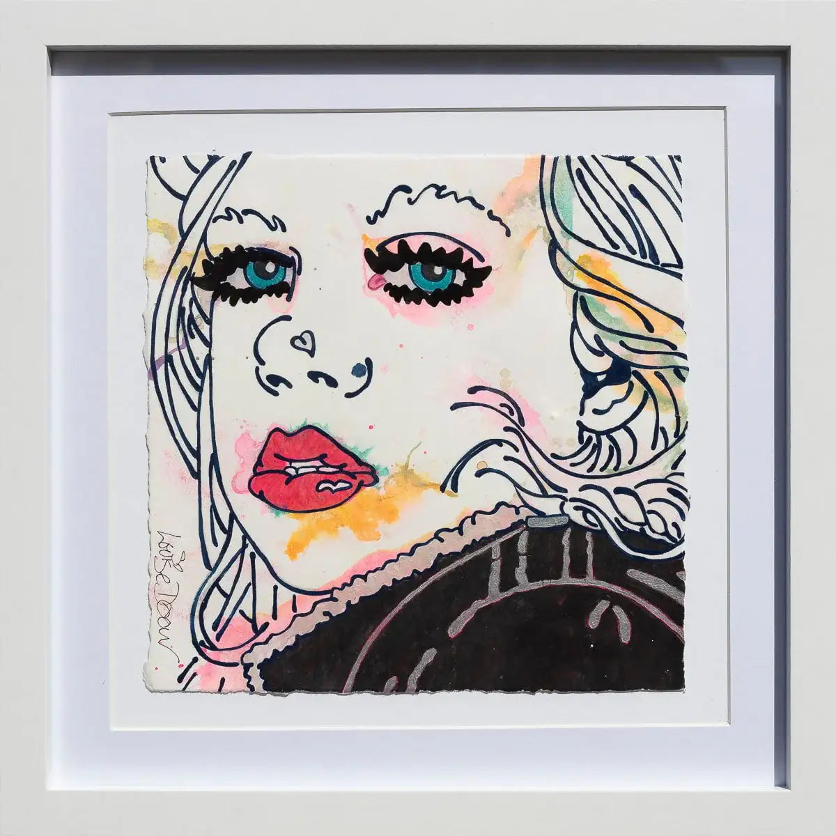True Romance - Original Louise Dear White Matte Frame