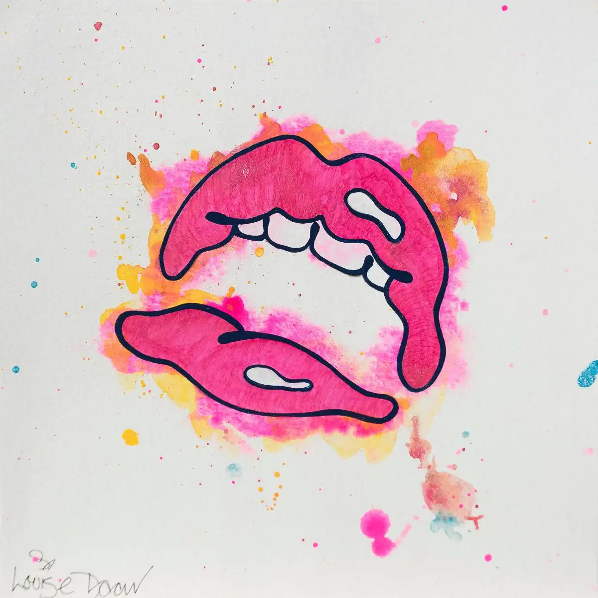 YumYum (French Fancy) - Original by artist Louise Dear - Wyecliffe Galleries