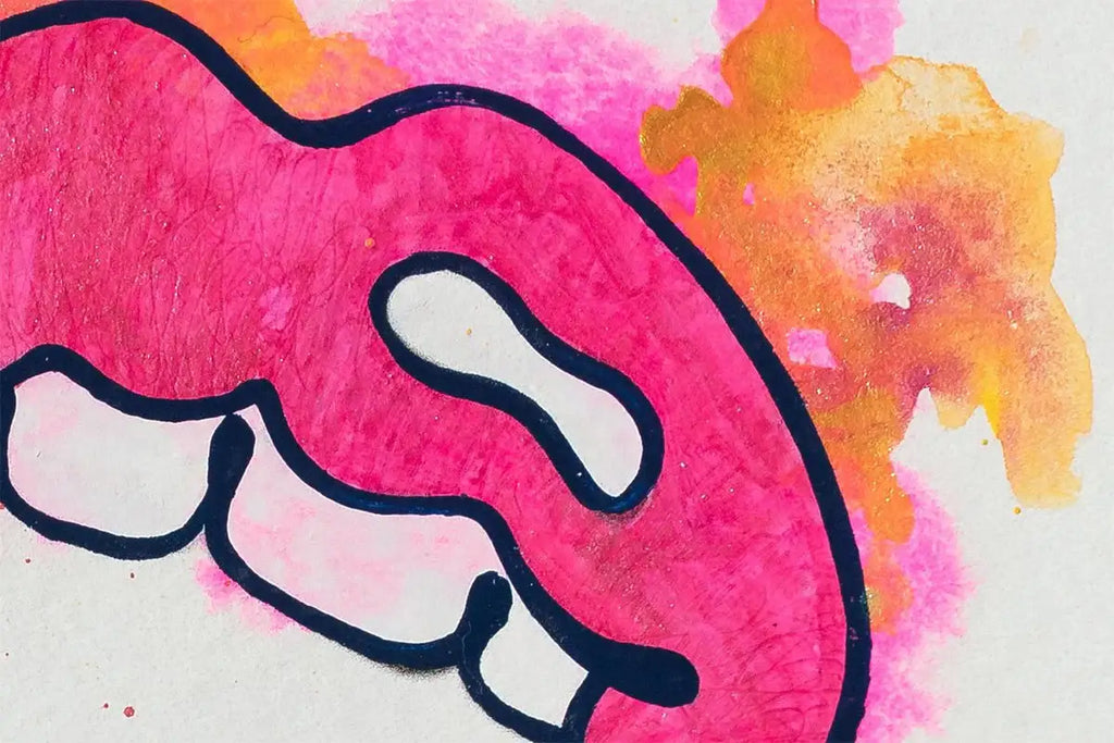 YumYum (French Fancy) - Original by artist Louise Dear - Wyecliffe Galleries