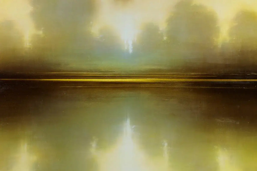 Autumn Riverside - Original - SOLD by artist Louise Fairchild - Wyecliffe Galleries