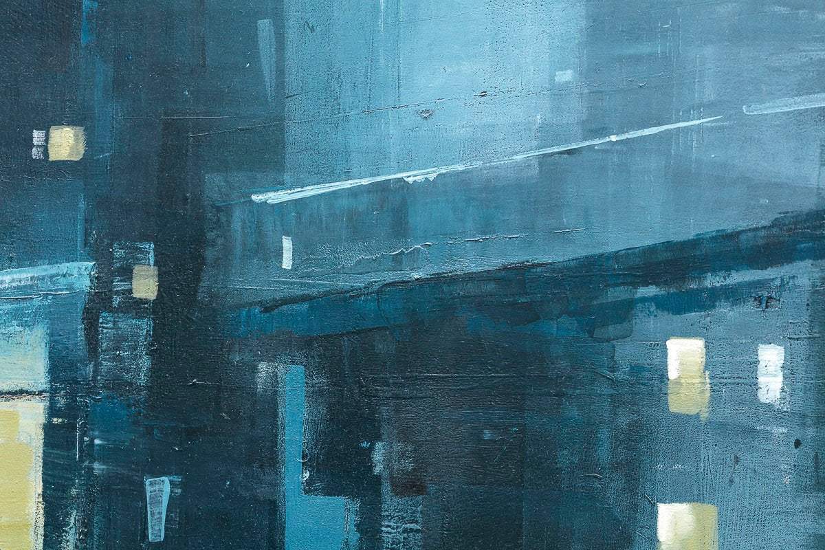 Crossing The Streets Of Manhattan - Original - SOLD by artist Mark Beresford - Wyecliffe Galleries