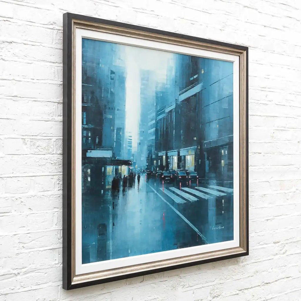 Crossing The Streets Of Manhattan - Original - SOLD by artist Mark Beresford - Wyecliffe Galleries