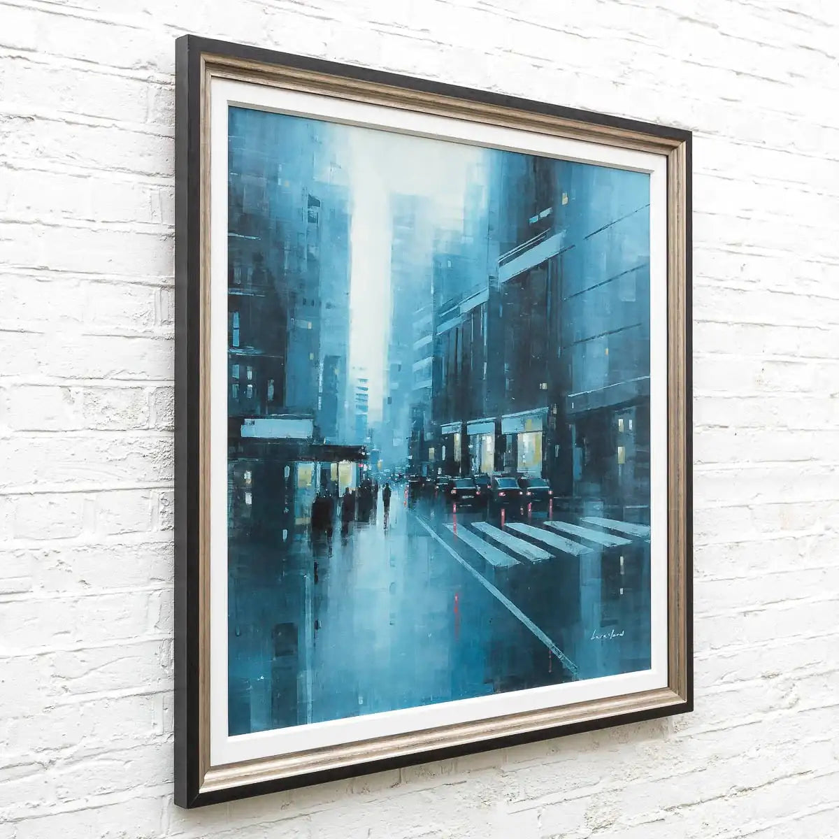 Crossing The Streets Of Manhattan - Original - SOLD by artist Mark Beresford - Wyecliffe Galleries