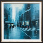 Crossing The Streets Of Manhattan - Original - SOLD by artist Mark Beresford - Wyecliffe Galleries