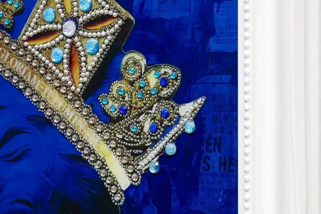 Blue Glass Queen - Edition by artist Mark Illuminati - Wyecliffe Galleries