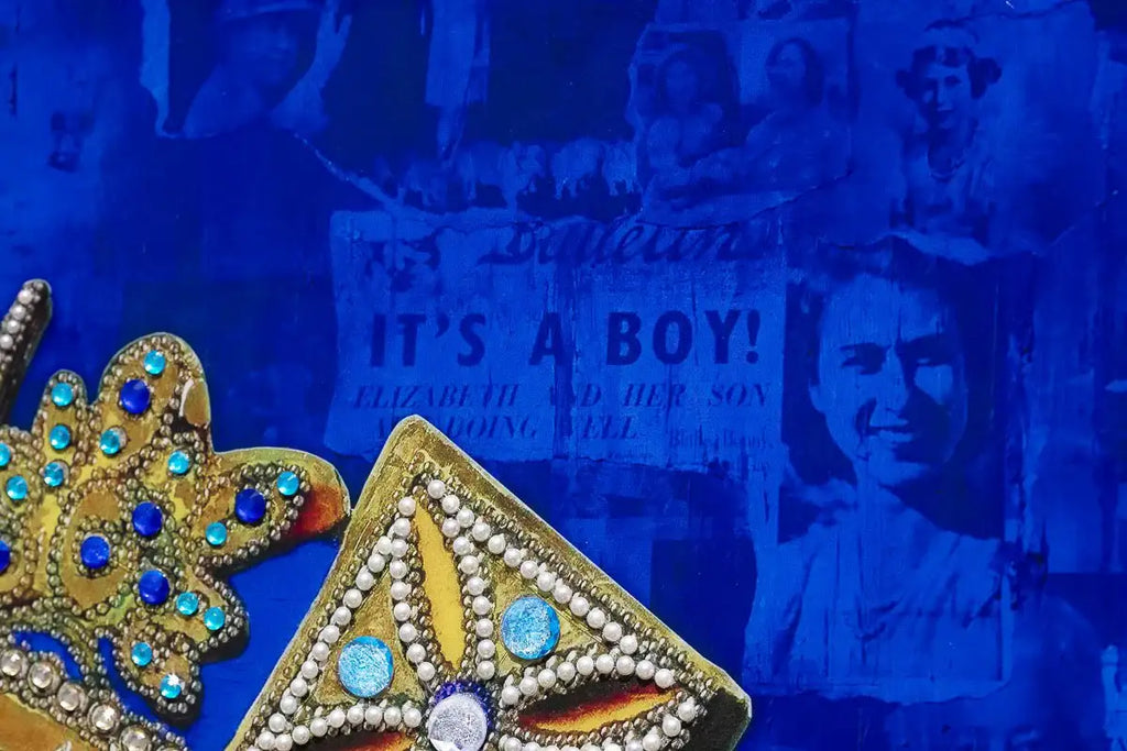 Blue Glass Queen - Edition by artist Mark Illuminati - Wyecliffe Galleries