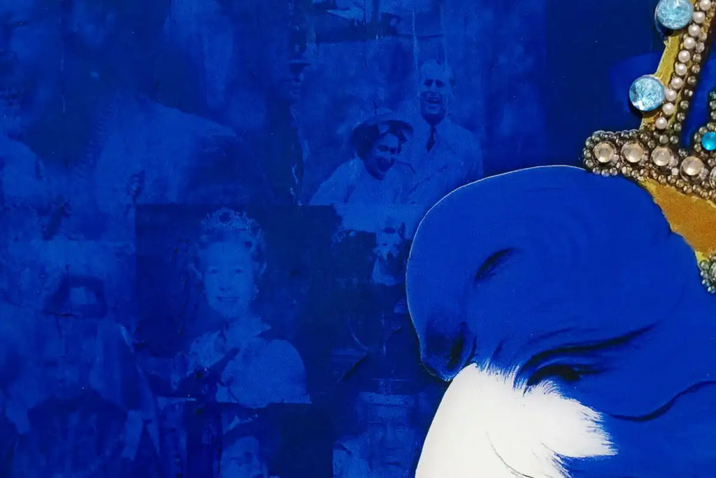 Blue Glass Queen - Edition by artist Mark Illuminati - Wyecliffe Galleries