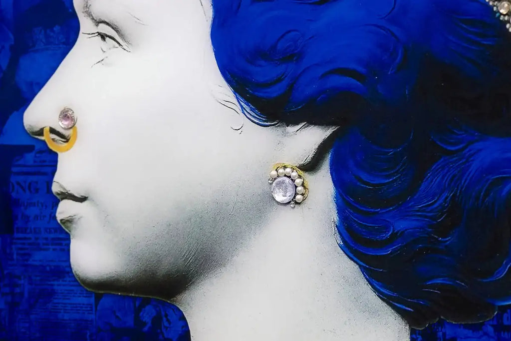 Blue Glass Queen - Edition by artist Mark Illuminati - Wyecliffe Galleries