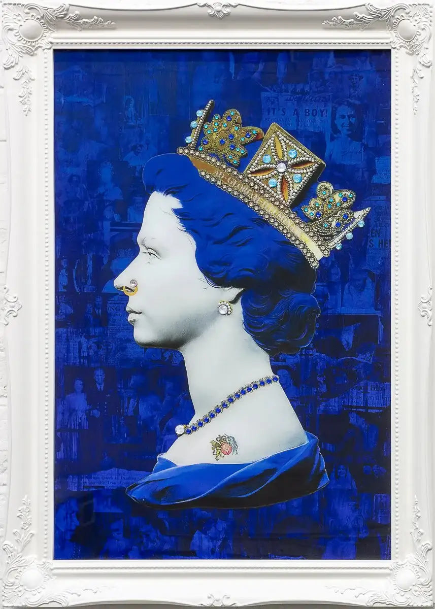 Blue Glass Queen - Edition by artist Mark Illuminati - Wyecliffe Galleries