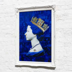Blue Glass Queen - Edition by artist Mark Illuminati - Wyecliffe Galleries