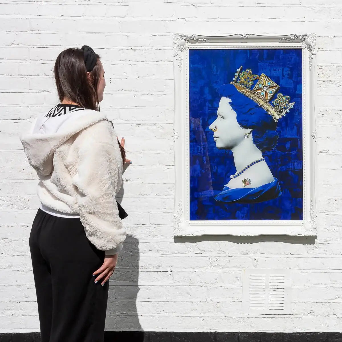 Blue Glass Queen - Edition by artist Mark Illuminati - Wyecliffe Galleries