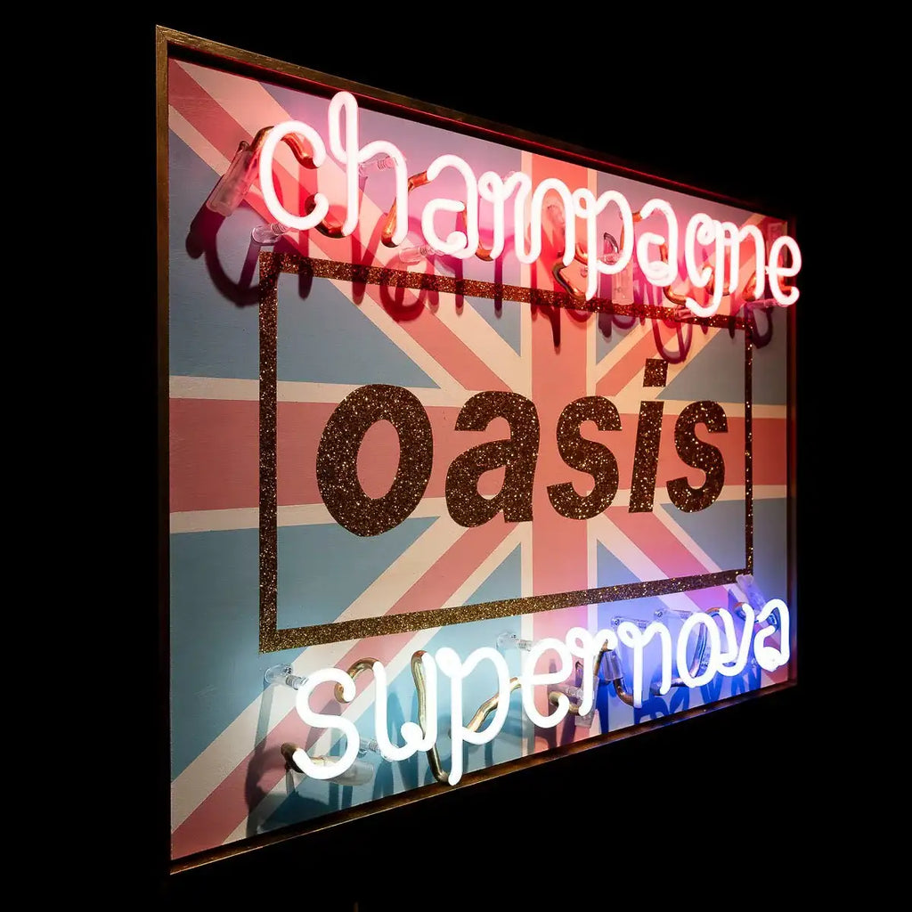 Champagne Supernova - Original by artist Mark Illuminati - Wyecliffe Galleries