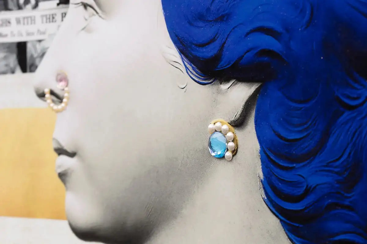 God Save The Queen (Blue) - Original by artist Mark Illuminati - Wyecliffe Galleries