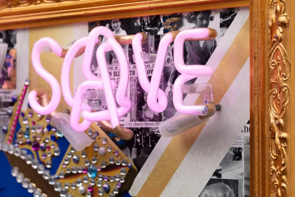 God Save The Queen (Blue) - Original by artist Mark Illuminati - Wyecliffe Galleries