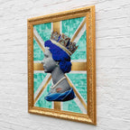 Gold/Teal Queen - Original Print by artist Mark Illuminati - Wyecliffe Galleries