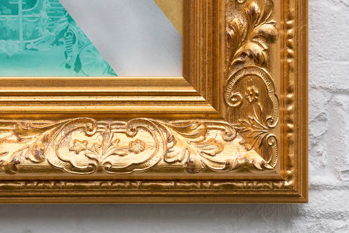 Gold/Teal Queen - Original Print by artist Mark Illuminati - Wyecliffe Galleries