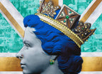 Gold/Teal Queen - Original Print - SOLD by artist Mark Illuminati - Wyecliffe Galleries