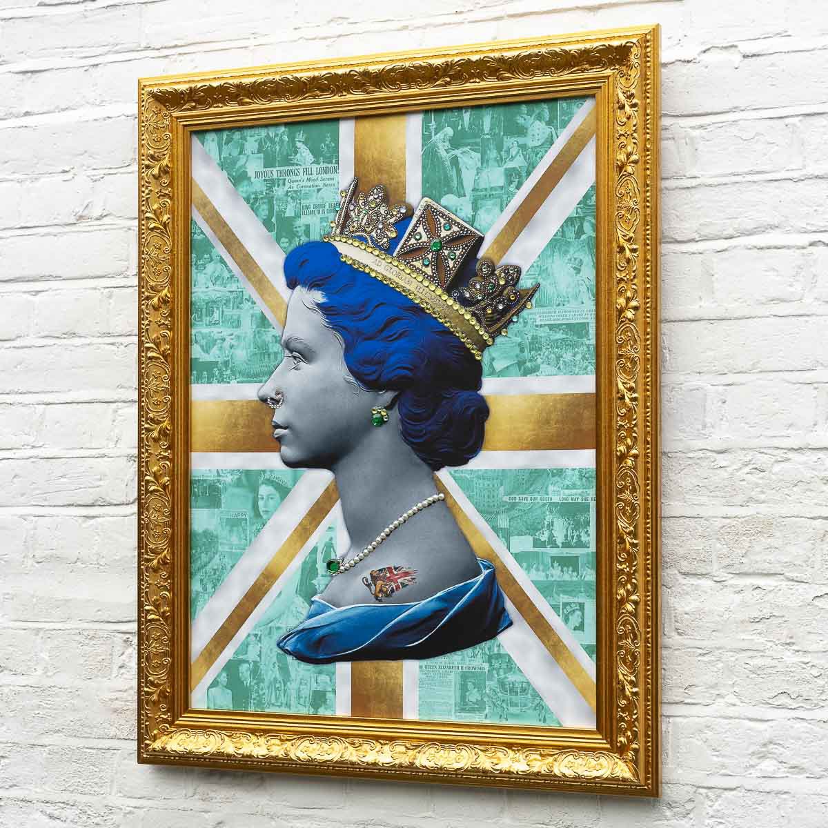 Gold/Teal Queen - Original Print Mark Illuminati Original Print