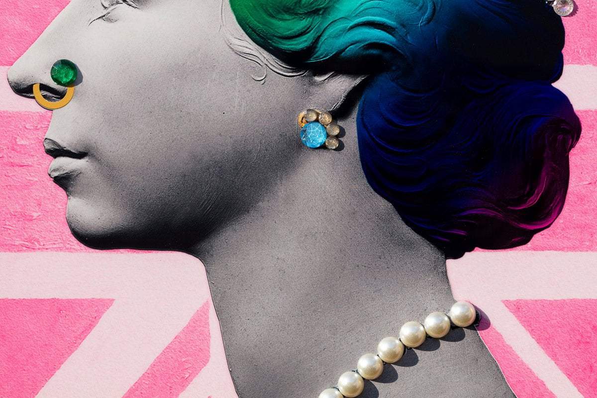 Pink Queen on Metal - Original - SOLD by artist Mark Illuminati - Wyecliffe Galleries