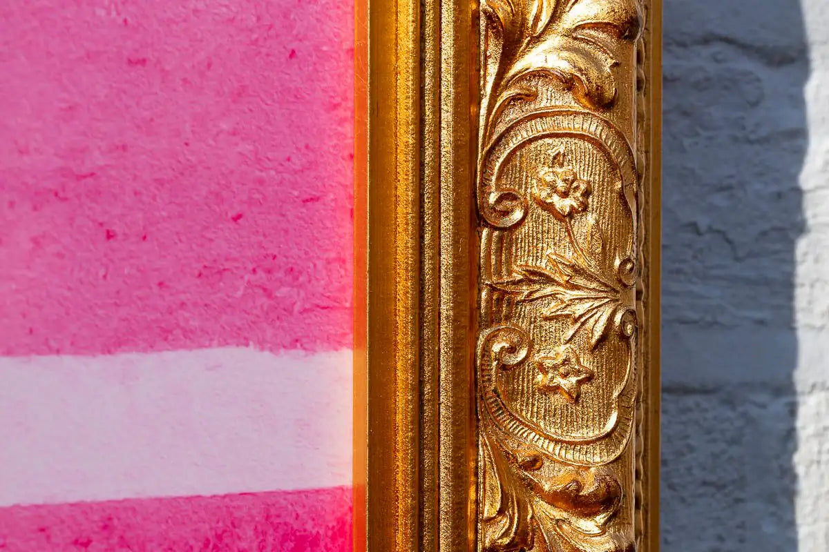 Pink Queen on Metal - Original - SOLD by artist Mark Illuminati - Wyecliffe Galleries