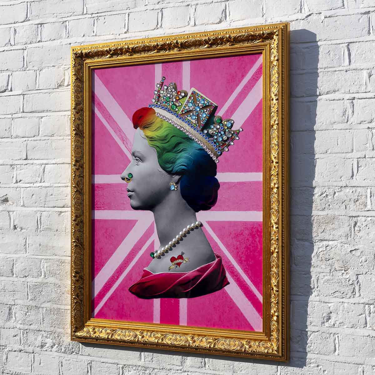 Pink Queen on Metal - Original Mark Illuminati Original