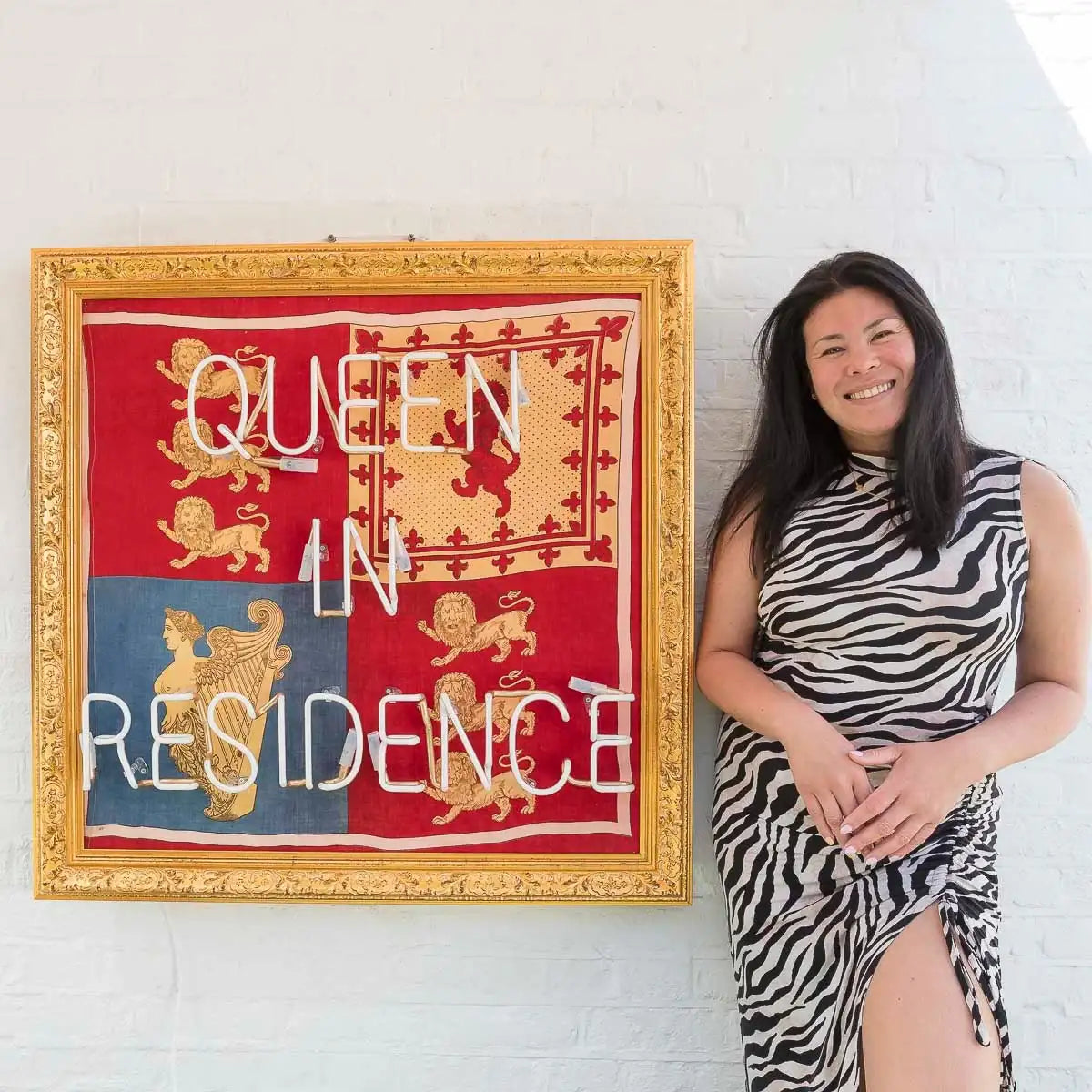 Queen In Residence (Medium) - Original by artist Mark Illuminati - Wyecliffe Galleries