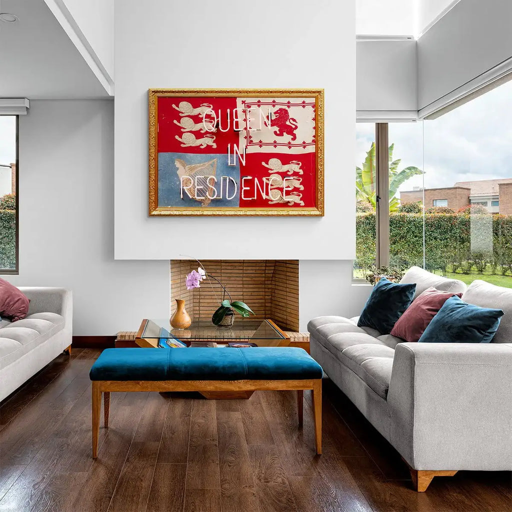 Queen In Residence - Original by artist Mark Illuminati - Wyecliffe Galleries