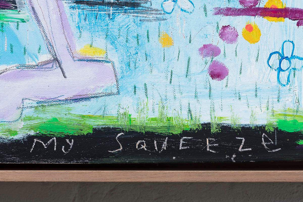 Big Hug - Original by artist Michael Abrams - Wyecliffe Galleries