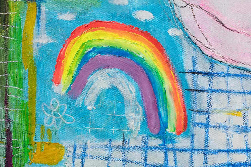 Big Hug - Original by artist Michael Abrams - Wyecliffe Galleries