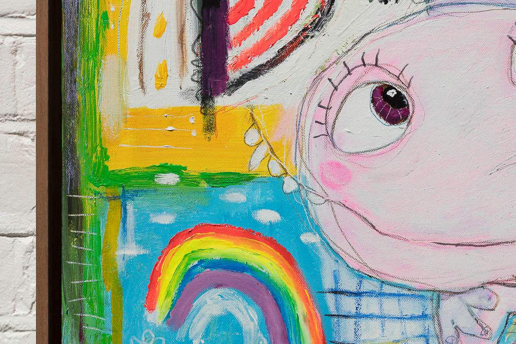 Big Hug - Original by artist Michael Abrams - Wyecliffe Galleries