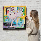 Big Hug - Original by artist Michael Abrams - Wyecliffe Galleries