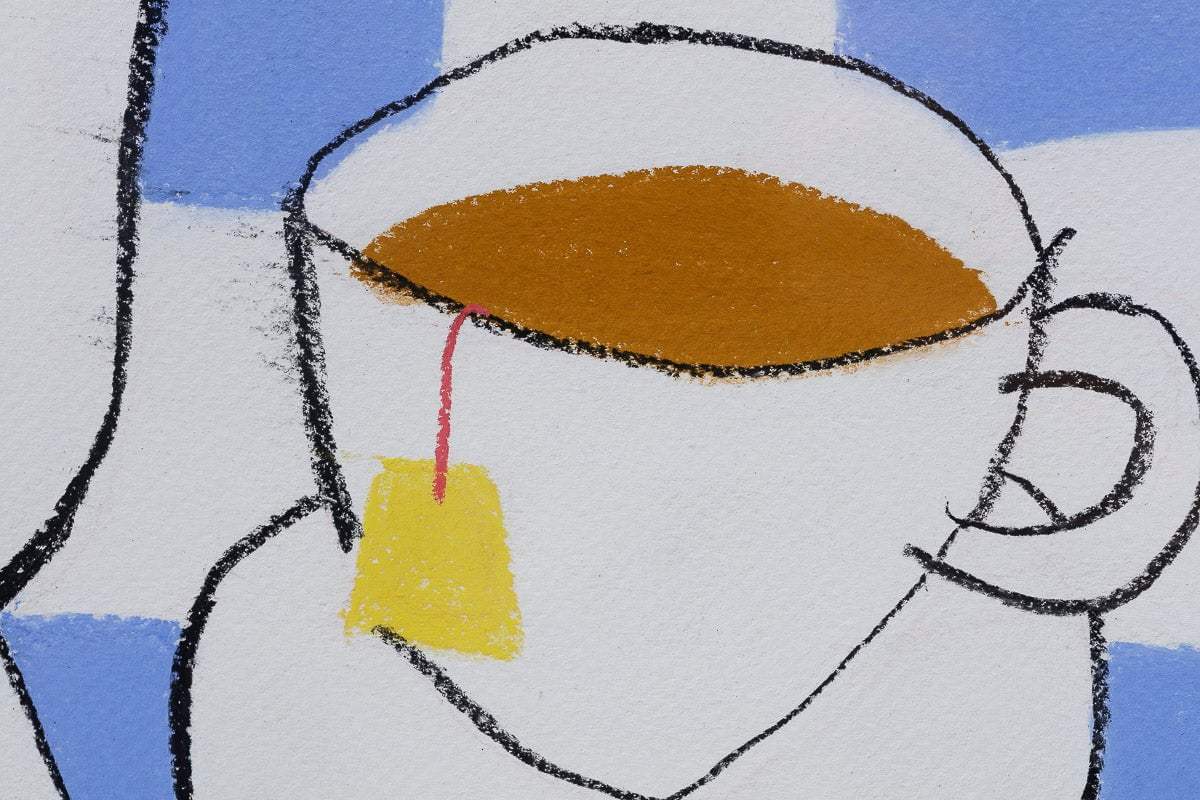 Breakfast Tea - Original by artist Michael Abrams - Wyecliffe Galleries