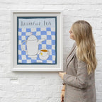 Breakfast Tea - Original by artist Michael Abrams - Wyecliffe Galleries