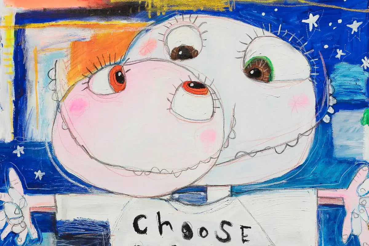 Choose Love - Original by artist Michael Abrams - Wyecliffe Galleries