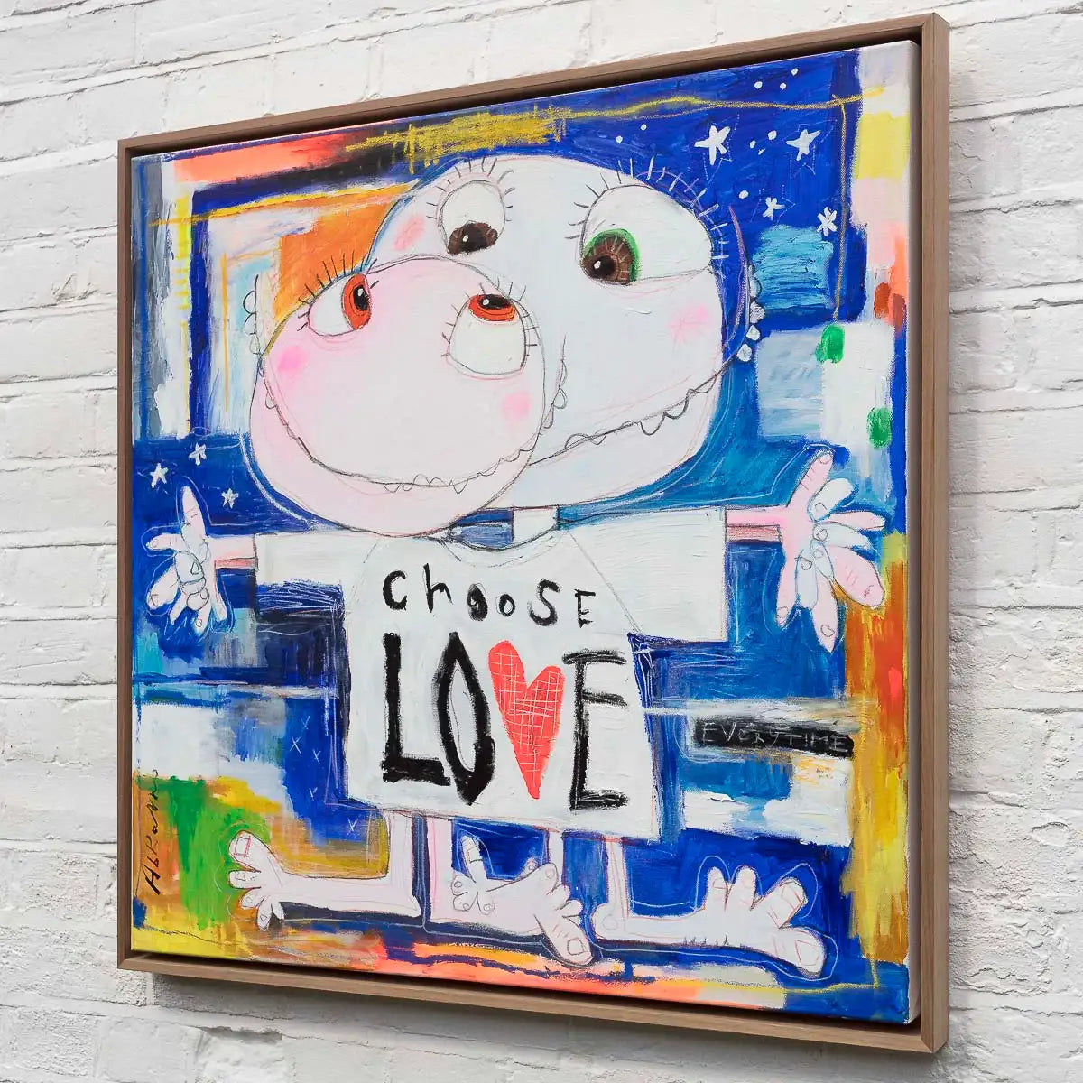 Choose Love - Original by artist Michael Abrams - Wyecliffe Galleries