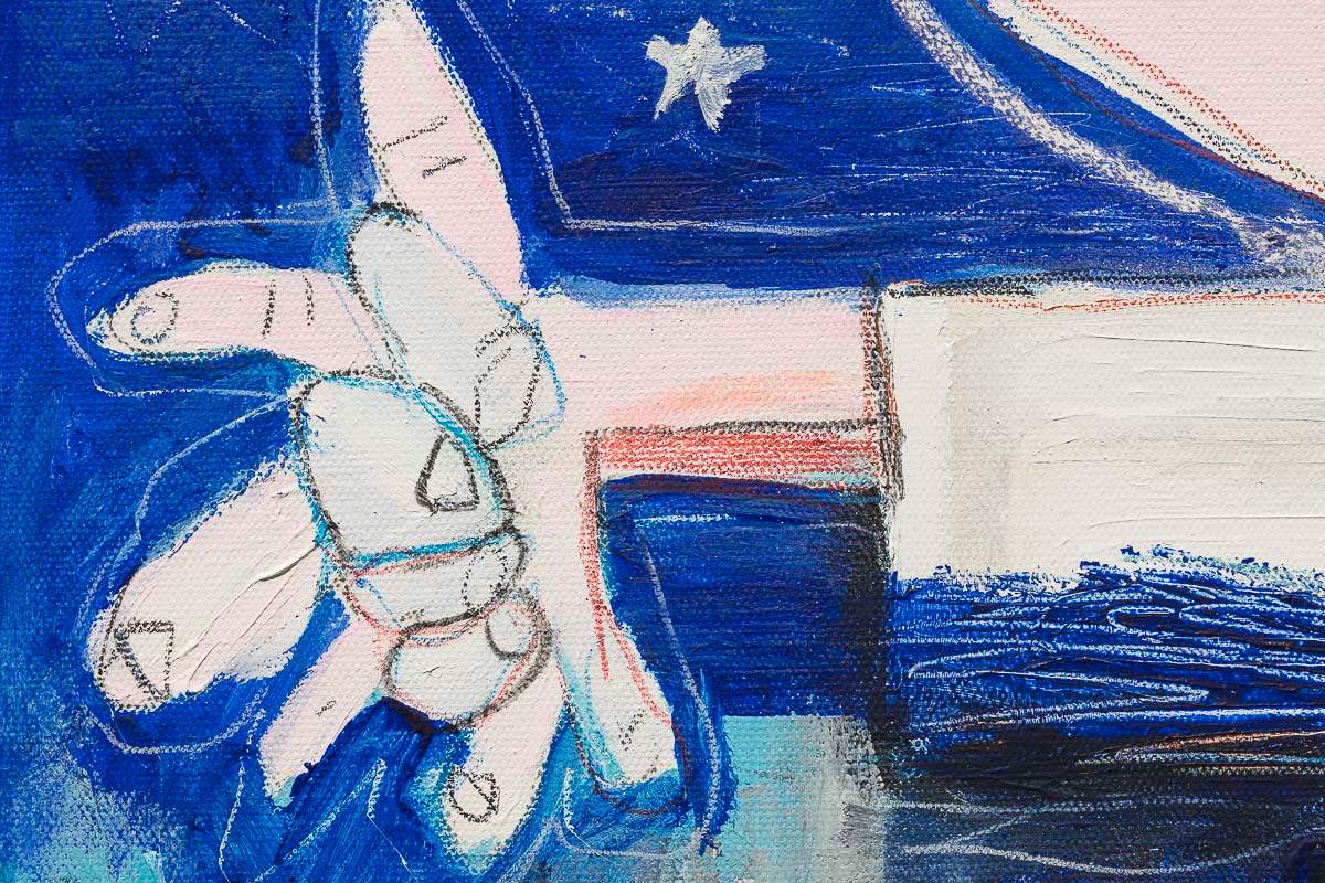 Choose Love - Original by artist Michael Abrams - Wyecliffe Galleries