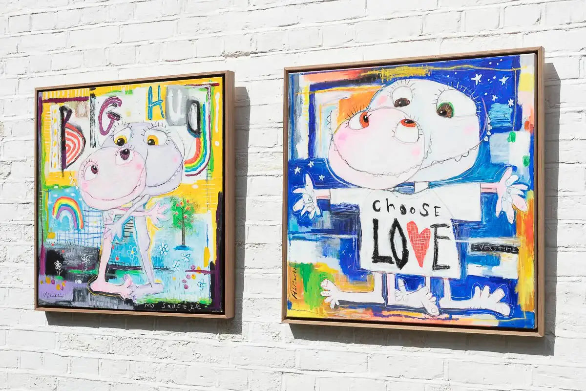 Choose Love - Original by artist Michael Abrams - Wyecliffe Galleries