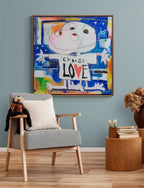 Choose Love - Original by artist Michael Abrams - Wyecliffe Galleries