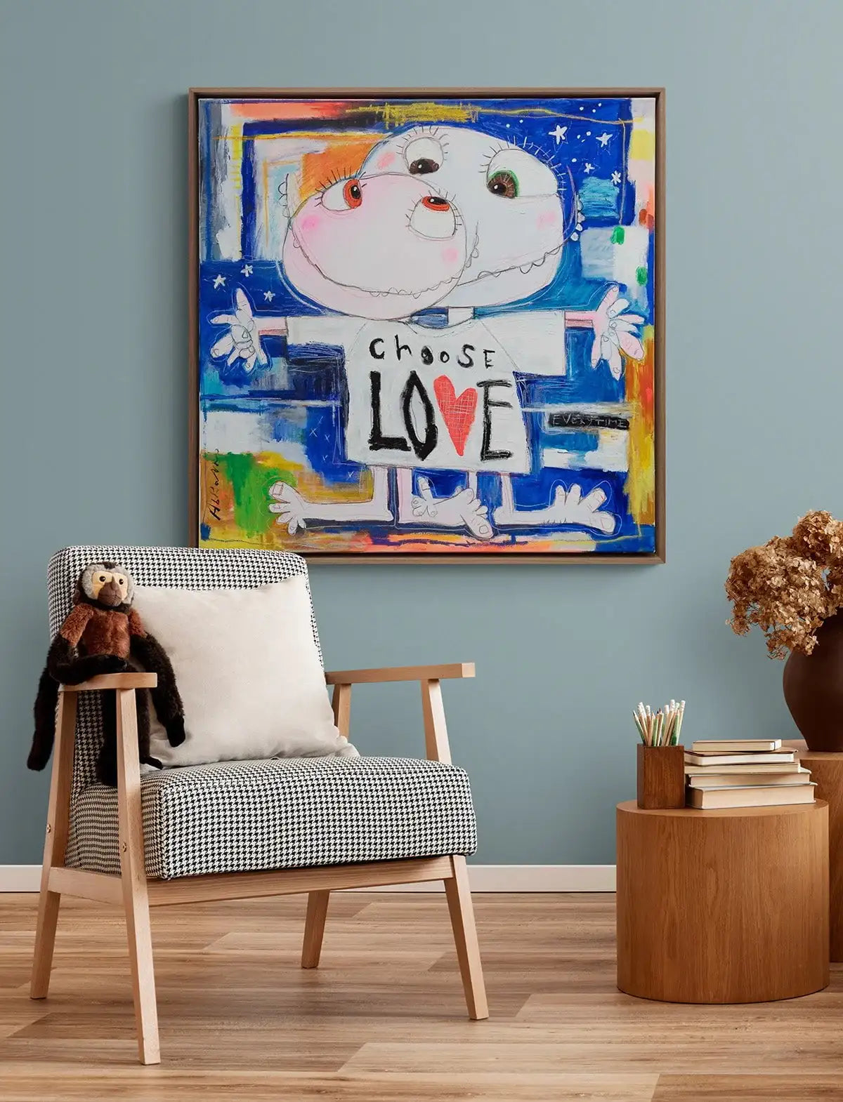 Choose Love - Original by artist Michael Abrams - Wyecliffe Galleries