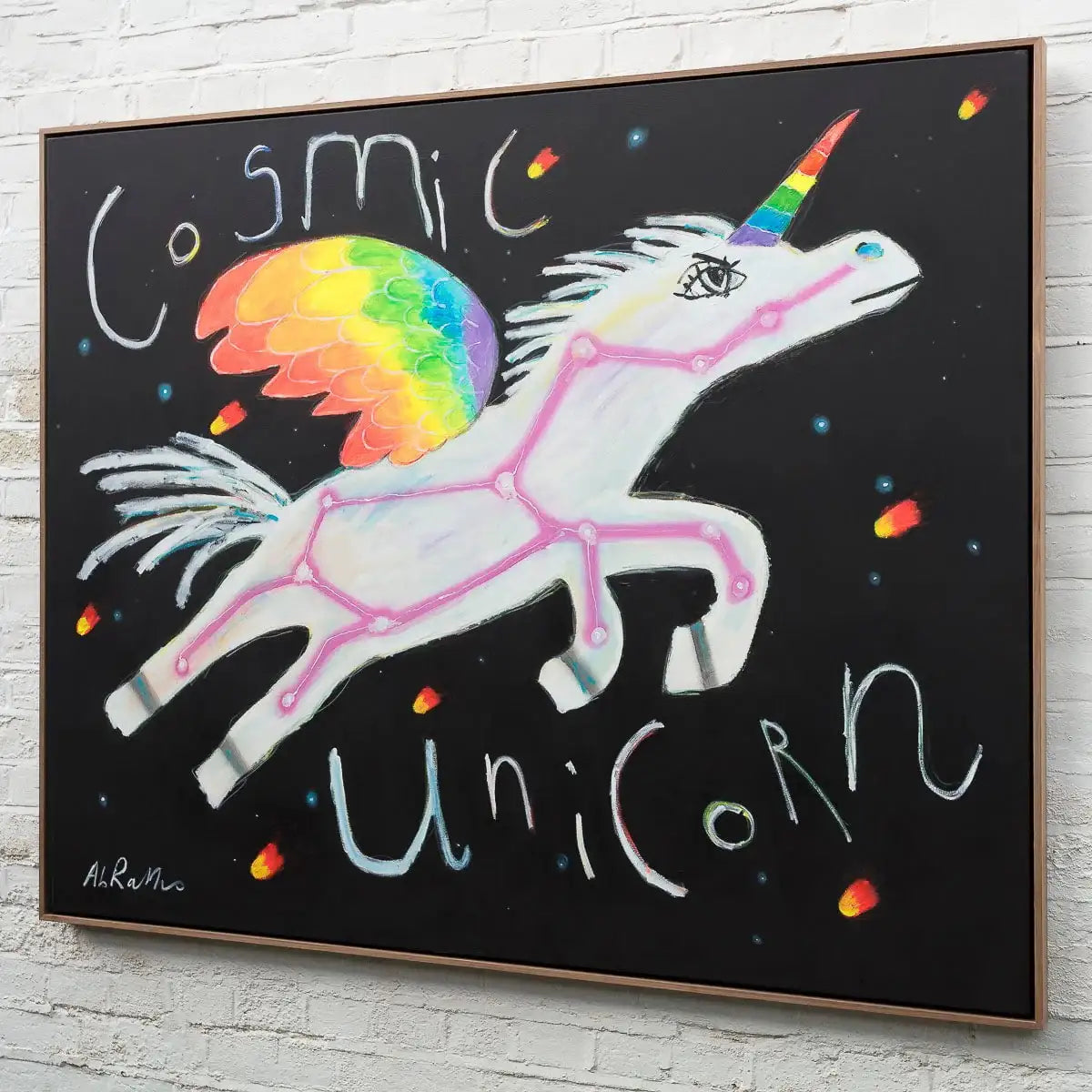 Cosmic Unicorn - Original by artist Michael Abrams - Wyecliffe Galleries