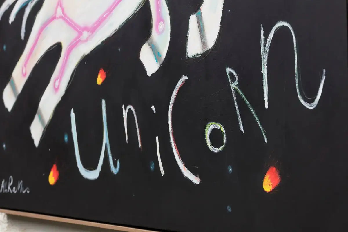 Cosmic Unicorn - Original by artist Michael Abrams - Wyecliffe Galleries